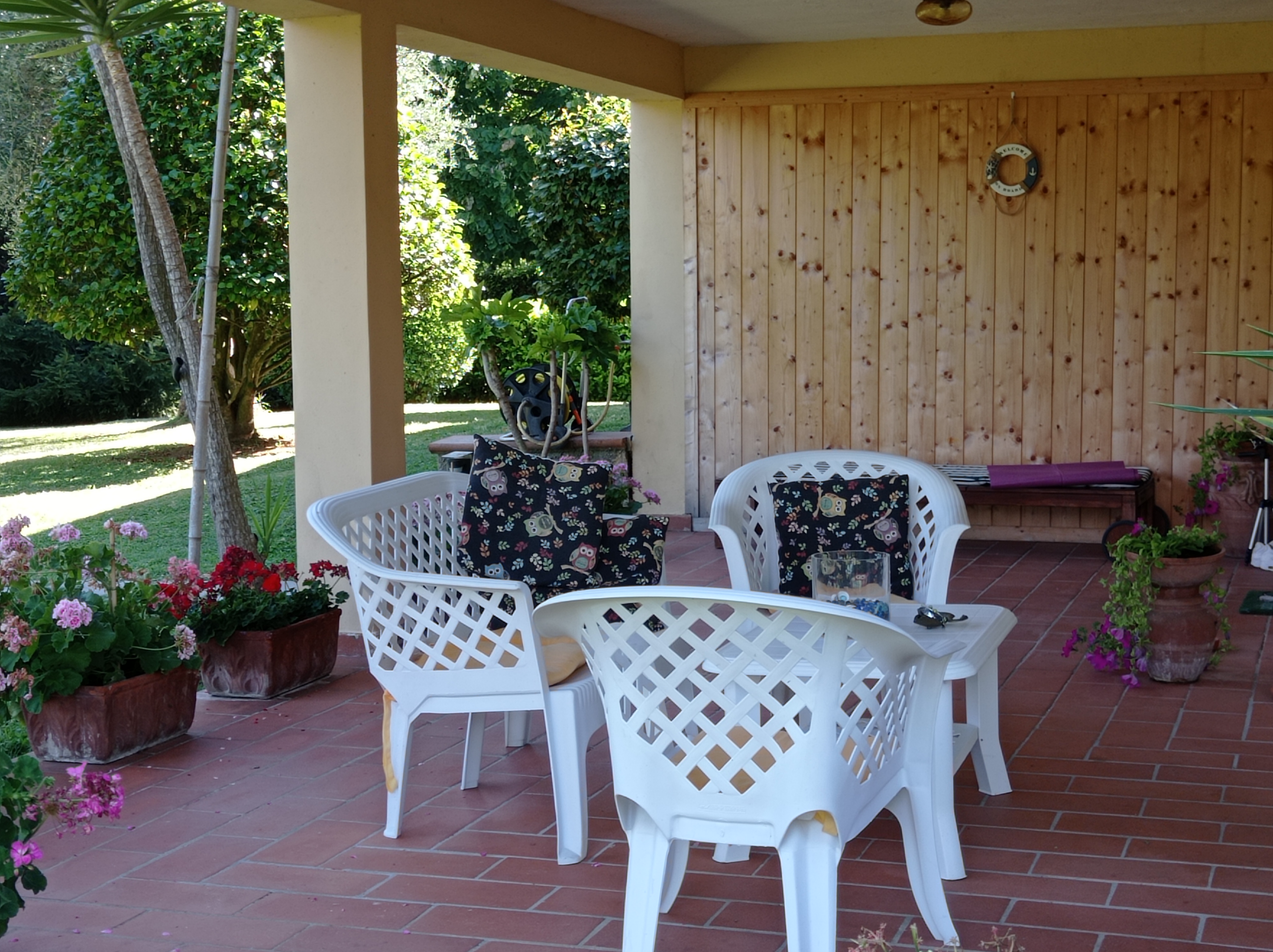 Porticato della villa La Casa Noce
